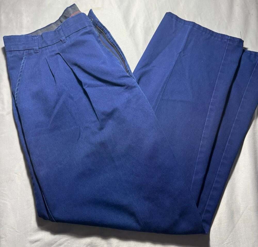 VF Imagewear Men's Pleated Dress Trousers Royal Blue